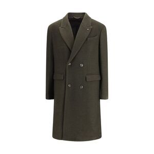 Cruna Bicolor Fleece Wool Men's Coat